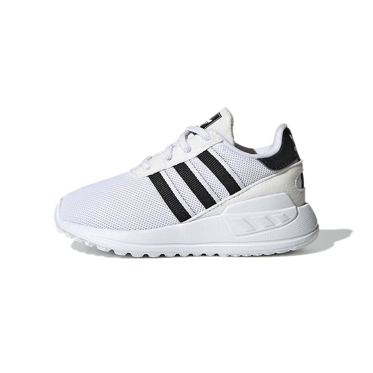 Adidas Originals LA Trainer Slip Resistant Comfortable Retro Style Sports Casual Durable Low Top Walking Shoes Baby Shoes White FW0586