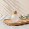 20/30Ml Ball-Shape Dropper Glass Bottle Spherical Refill Wood Cap Massage Oils Serum Aromatherapy Liquid For Pipette