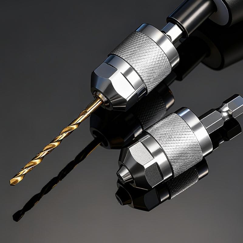 Universal 3 Jaw Hex Shank Air Drill Chuck Compatible Multiple Models High Grip Stability Superior Clamping Force Safety