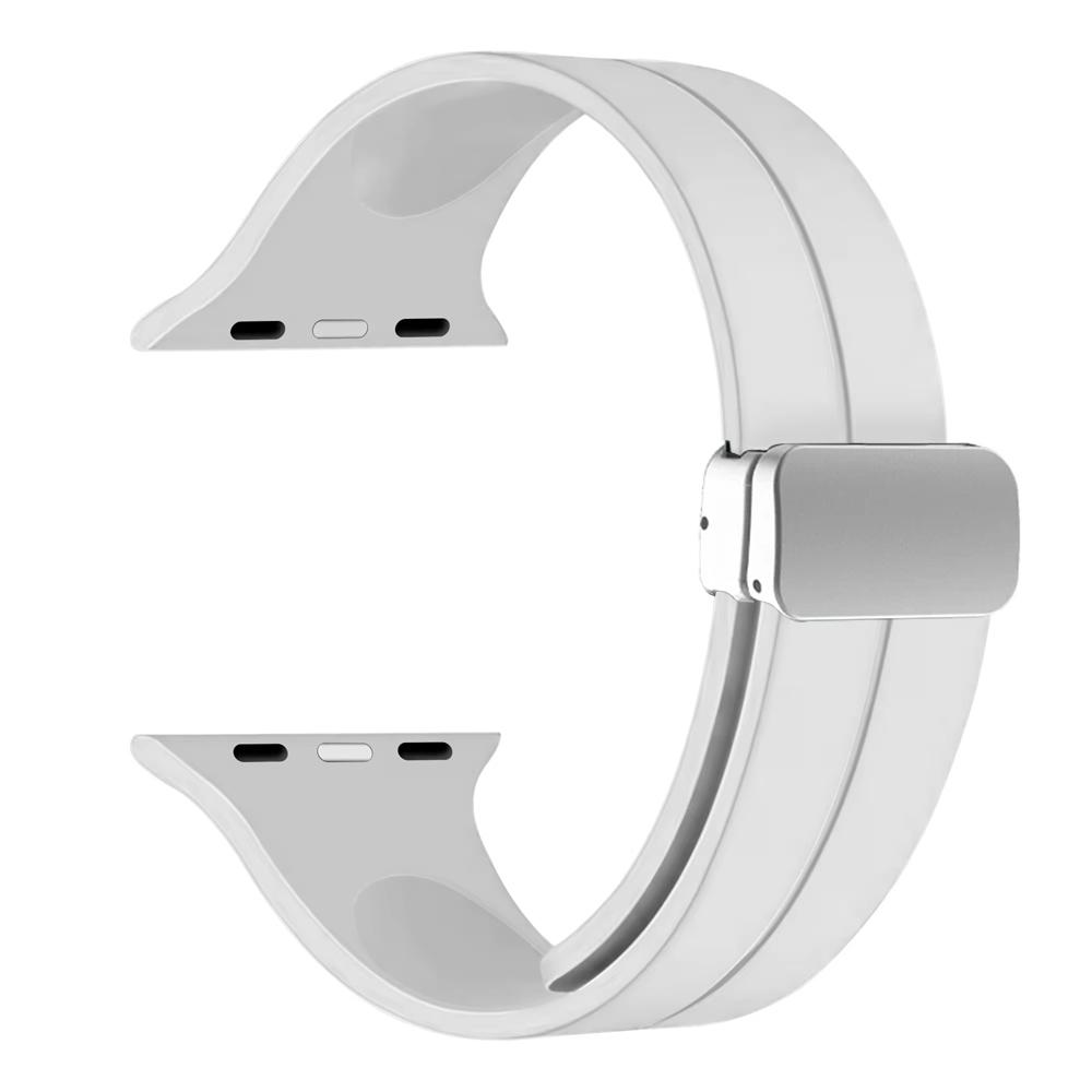 Silicone Strap For Apple watch 11 Band 46mm 45mm 44mm 41mm 49mm 42mm Magnetic Bracelet correa iWatch Series 9 8 10 7 SE 6 Ultra