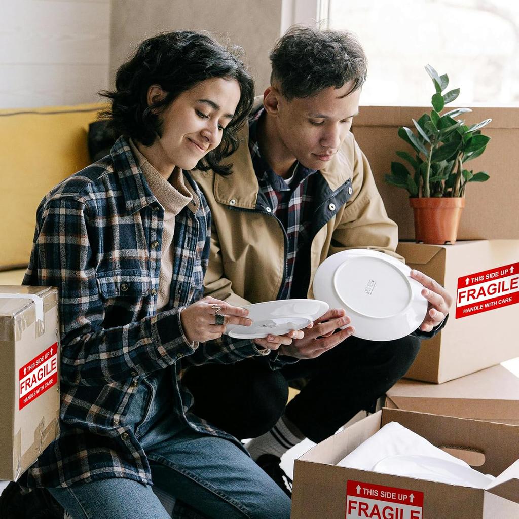 210 Pcs Fragile Stickers, 3x5 Inch Fragile Labels for Shipping, Strong Adhesive Handle with Care Stickers for Shipping