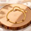 Stainless Steel Flower Bracelets for Women,Gold Color Blade Chain Bracelet,Wedding Birthday Luxury Jewelry Gift
