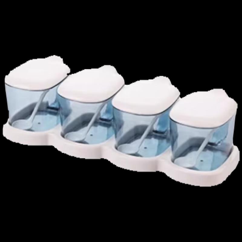 Chahua 4-in-1 Plastic Kitchen Seasoning Jar Set