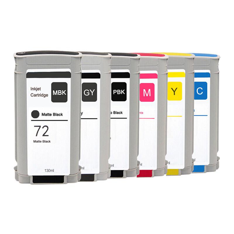 Generic 72# Six-Color Ink Cartridge Set for HP Printers