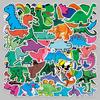 50 Cute Dinosaur Cartoon Stickers for Laptop, Suitcase, and Car