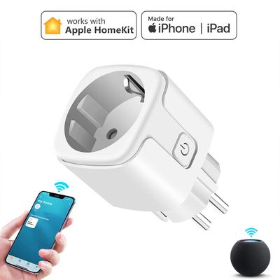 Commutateur de prise WiFi pour maison intelligente, prise de courant 16a, prise murale, télécommande, application, fonctionne avec Apple Homekit Siri
