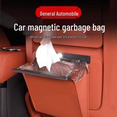 Car Trash Can & Kick-Proof, Dirt-Resistant Seat Back Storage Bag