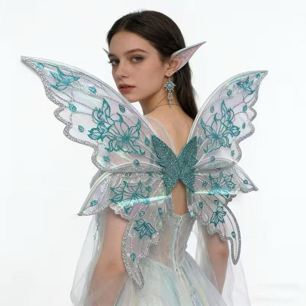 1Pc Adults Fairy Wings Girls Ling Angel Wings Butterfly Costume Wings Halloween Costume Dress Up Party Favor Christmas Gift