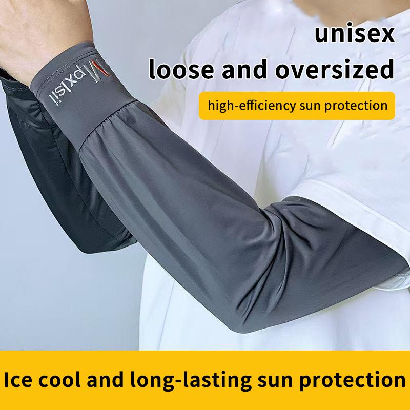 Ice Silk Sun Protection Arm Sleeve UV Resistance Breathable Quick Dry for Running Motorcycling