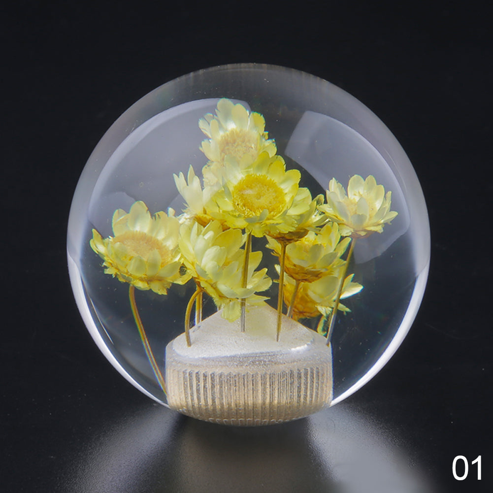 Testa Pomello Leva Cambio Auto Creativa Pomello Cambio Leva Bastone Fiore Trasparente di Cristallo Pomello Cambio Marce a Fiore Manuale 54mm Accessori Auto Decorazione