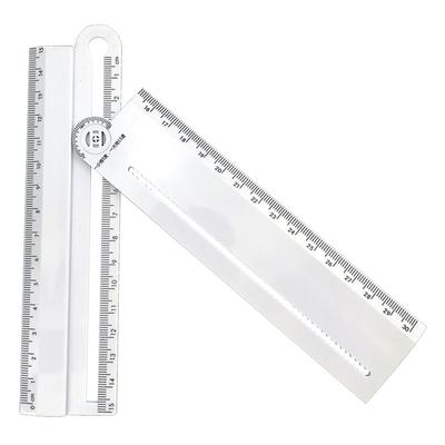 Allsome Multi-purpose Geometric Drawing Ruler Mathematical Line Circular Drawing Geometry Template Angle School Office Measuring