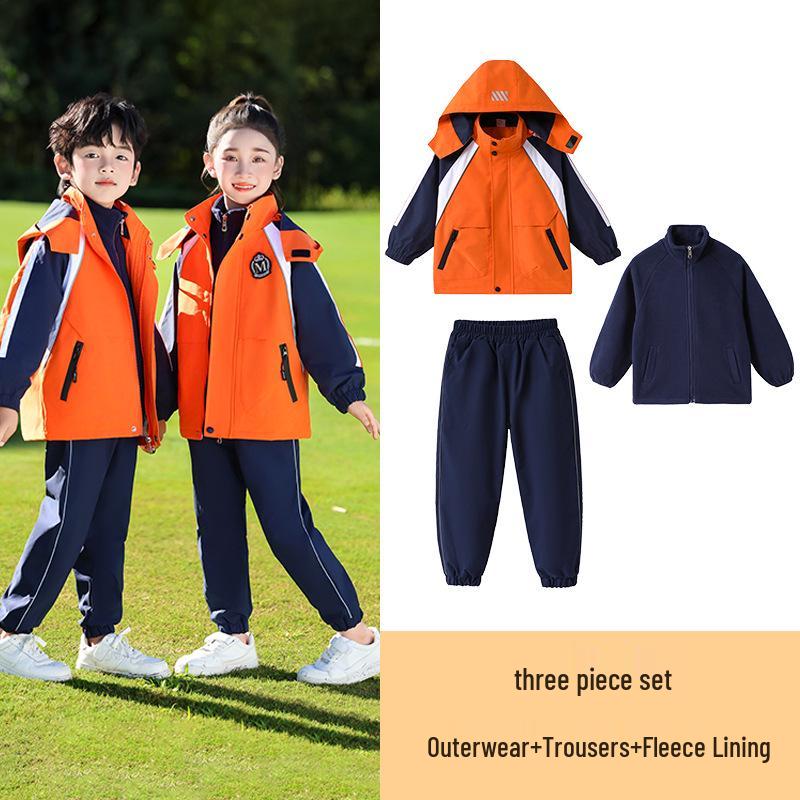 Elementary Student Seasonal Uniform Set: Windbreaker & Winter Outfit