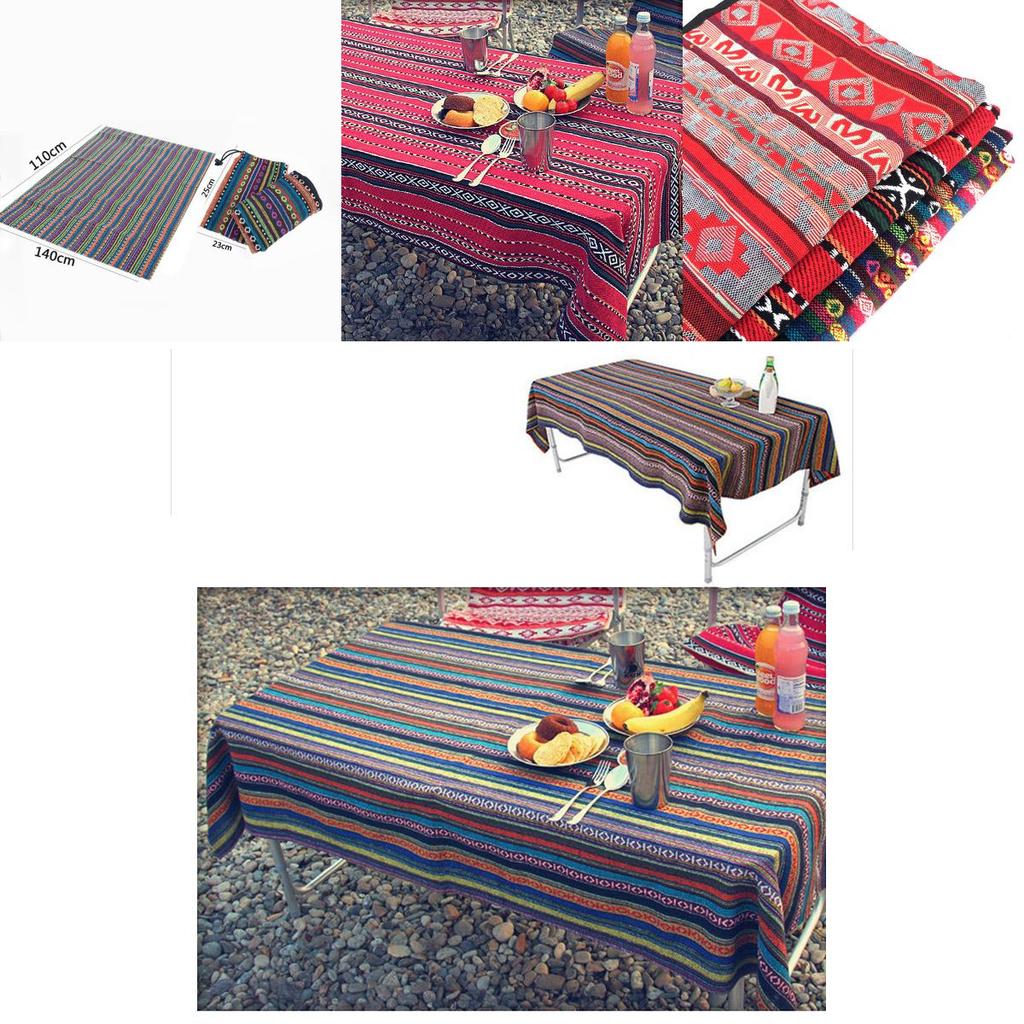 Timeless Abstract Outdoor Picnic Tablecloth With Bold Native American Print 43 X 55 Inches