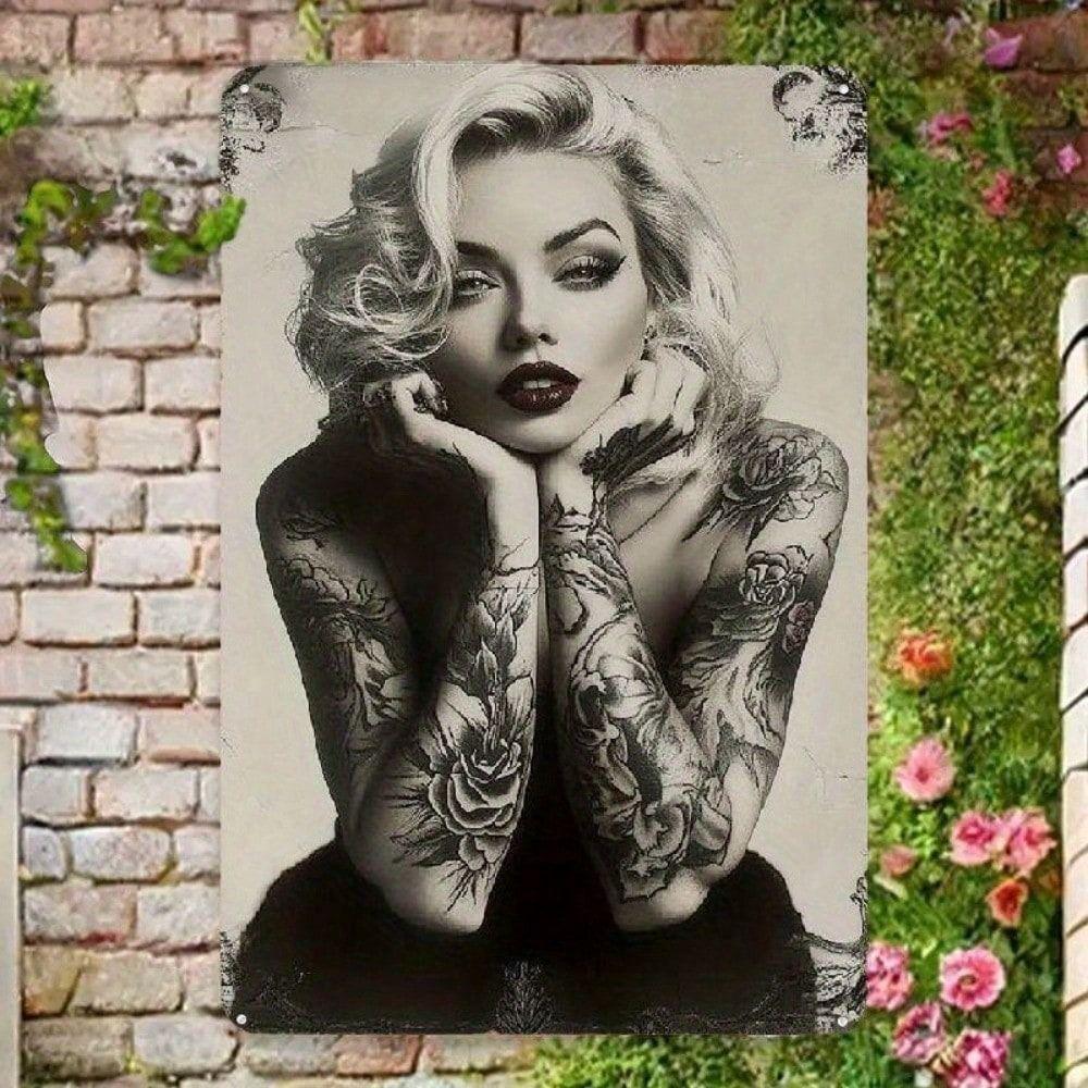 Vintage Metallschild Kunst 20x30cm Blechbild Wanddekor
