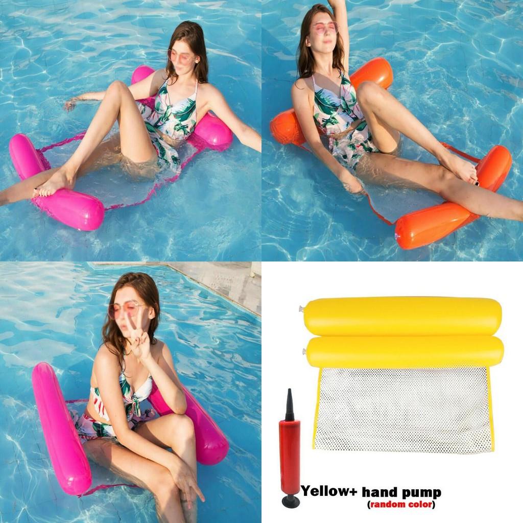 Luxuriöse aufblasbare schwimmende Wasserhängematte für ultimative Pool-Entspannung und Spaß