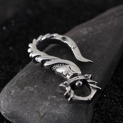 Men's Necklace Pendant Titanium Steel Retro Fish Hook
