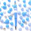 52Pcs/Set Silicone Round Beads Cartoon Animal Focal Combination Teether Beads For DIY Baby Pacifier Chain Bracelet Chewing Teeth