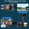 1080P Dual Dash Camera for Car Front and Inside Dashcam Car Security Video Recorder,170°Wide Angle Vehicle Cam,WDR,G-Sensor,2’’