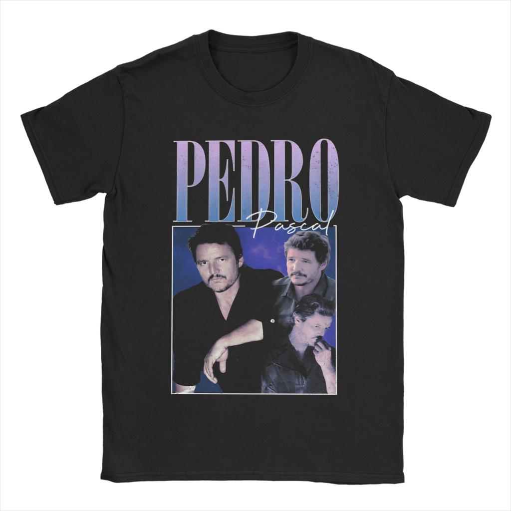 Men's T-Shirt Pedro Pascal Casual Cotton Tee Shirt Short Sleeve T Shirts O Neck Tops Original