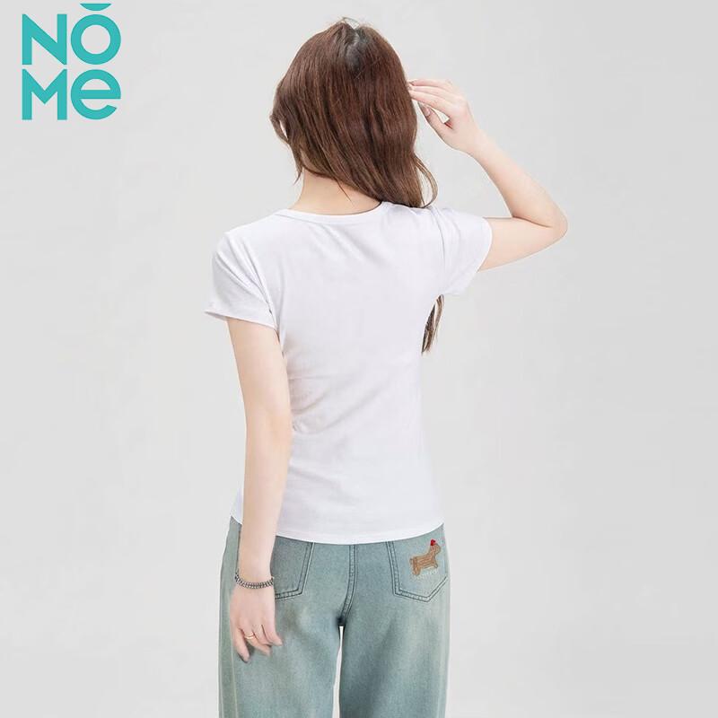 NOMe Women's Round Neck Slim Fit Short Sleeve T-Shirt