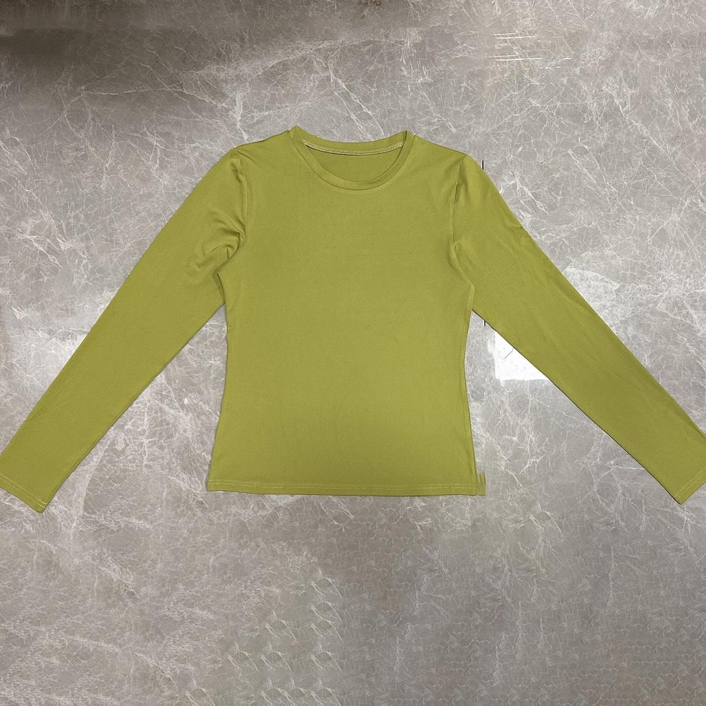 European and American Women's Casual Slim Fit Long Sleeve Pullover T-shirt Streetwear Set