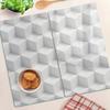 Set of Tempered Glass Kitchen Cutting Boards with 3D Print 2x30x52 Cm