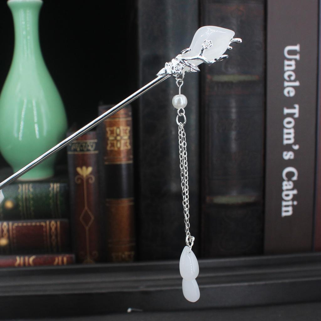 Vintage Metalen Bloem Haarspeld Voor Vrouwen Antieke Haarstok Voor Meisje Haarclip Kostuum Chinese Hanfu Haaraccessoires Bun Maker