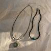 Peace Buckle Pendant Necklace Vintage Clavicle Chain Necklace Fashion Jewelry