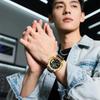 R ONTHEEDGE Men’s Analog Quartz Wristwatch 3 ATM Water Resistant Leather Band Date Dual Time Luminous Business Stylish Gift