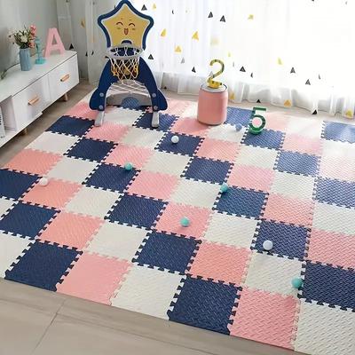 6/12 Stück Schaumstoff Puzzlematte Baby Spielmatte Weicher Rutschfester Ineinandergreifender Teppich Geeignet für Wohnzimmer Kinderturnhallen Dekorieren
