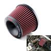 63mm 76mm Cone Air Intake Filter Universal Washable 2.5inch 3.0inch Sport Air Filter Reusable High Flow Cold Air Intake Filter