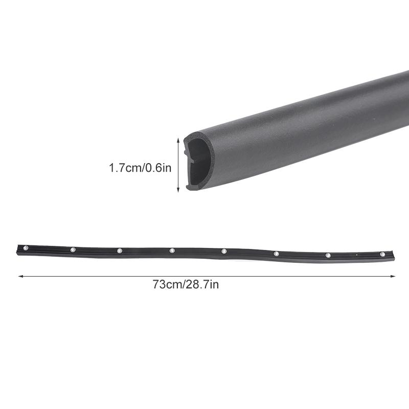 Schwarze untere Türdichtungsleiste vorne links für Ford Transit Tourneo 2012- BK21-V100A37-AE 1812356 Ersatzzubehör