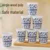 Xihe Disposable White Paper Cups 250ml (100 Count)