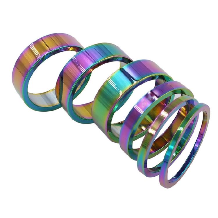 Road Bikes Handlebar Stem Washer Rings Front Fork Bicycles Part Mountain Bicycles Aluminum Alloy Headset Fork Spacers