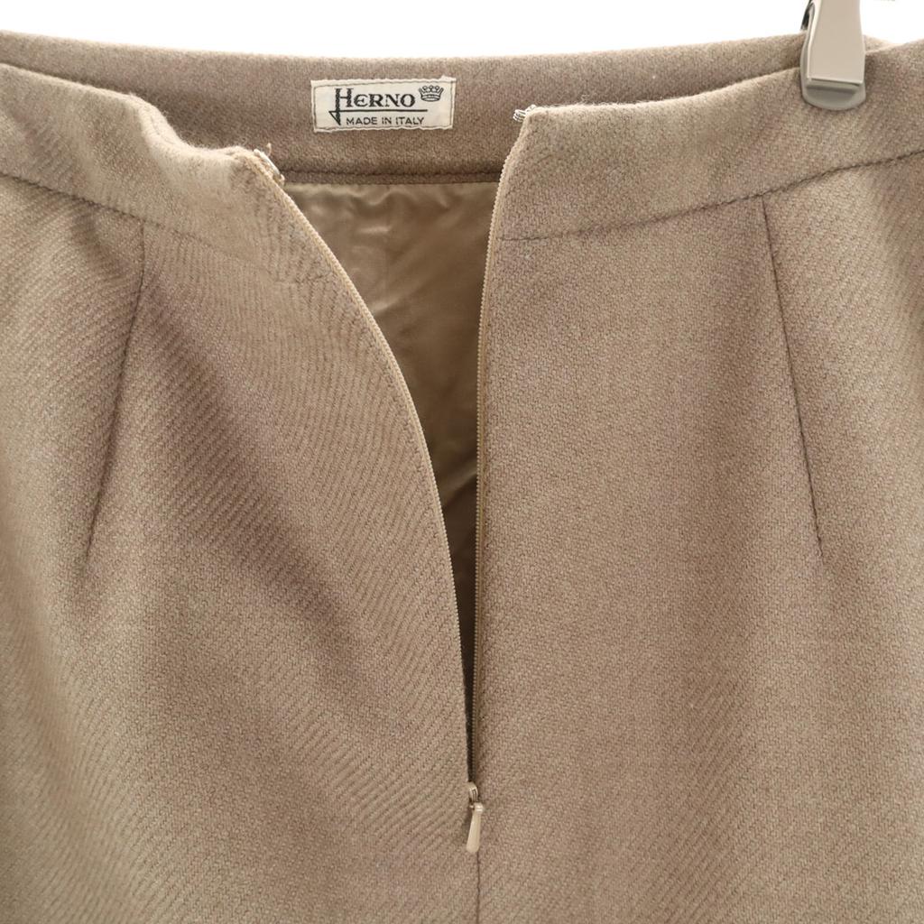 Herno made in Italy Mimole length Tight Skirt 46 Beige Women Used