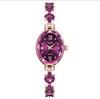 UTHAI V22 Women's Watches Light Luxury Diamond Inlaid For Clover Watch Waterproof Oval Ladies Fashion Quartz Bracelet Wristwatch