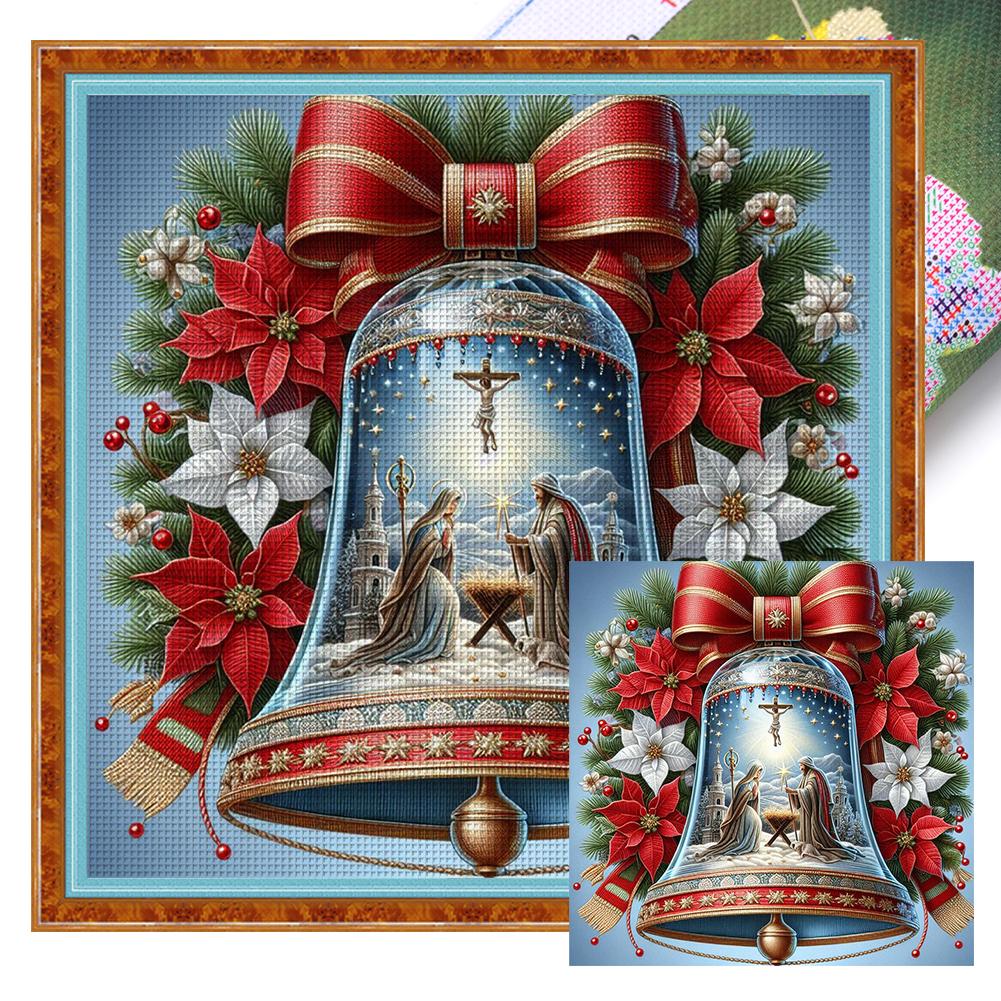 Kit Complet Broderie Fir Bumbac Ecologic 14CT Imprimat Kit Cusături Cruce Înger Artă