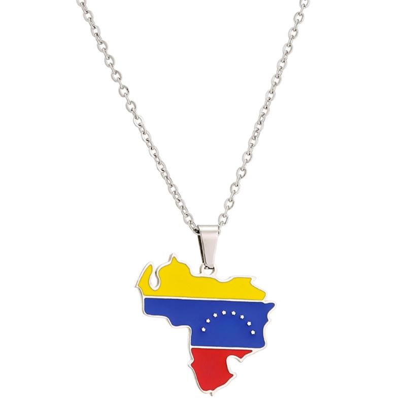 Stylish Couples Necklace Venezuela Map Clavicle Chain Special Choker Ornaments