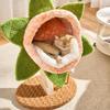 Cat Scratching Post Resting Grinding Claw Playing Comfortable Flower Bed