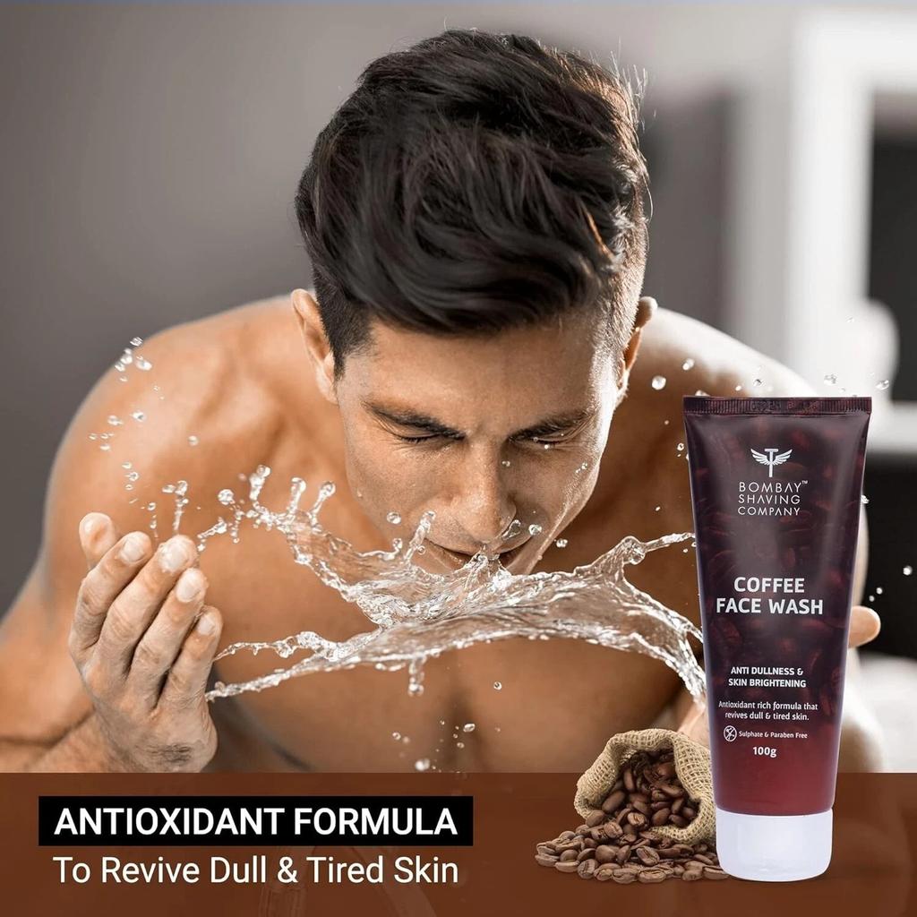 2 X Bombay Shaving Company Coffee Face Wash for Men & Women Deep-Cleanse - 100g