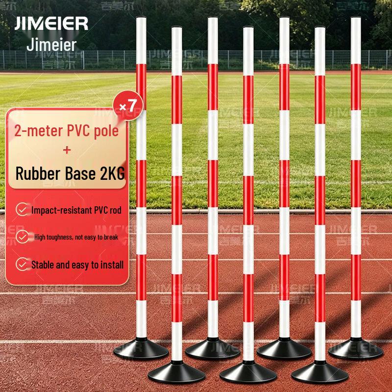 Jimier PVC Training Obstacle Poles with Bases