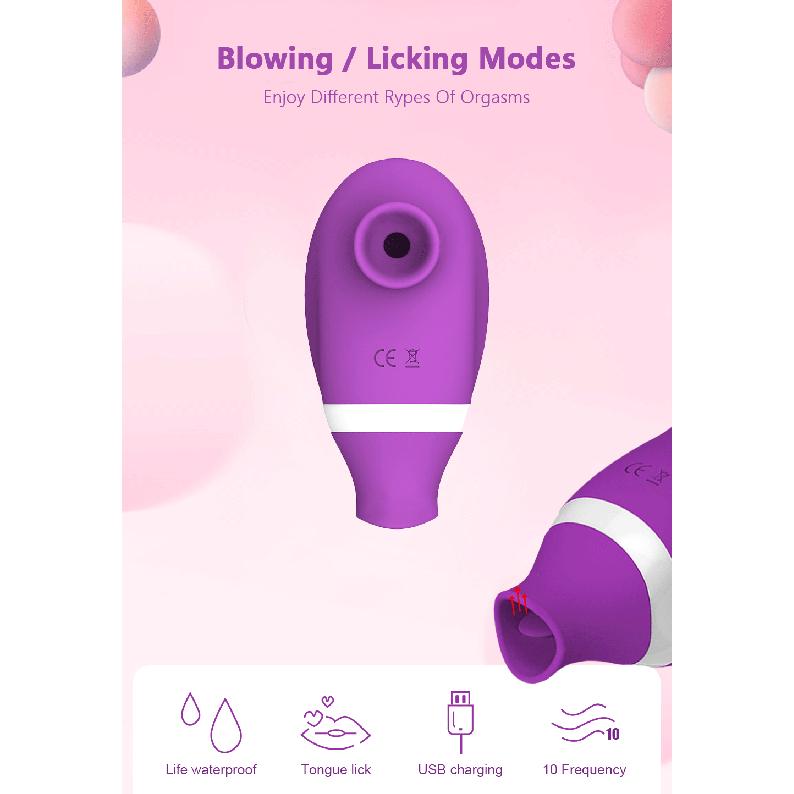 Sucking Vibrator for Women Clit Sucker Clitoris Licking Vibrator Female Nipple Oral Vacuum Stimulator Sex Toys Adult Goods