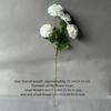 4 Heads Large Peony Artificial Flowers Long Branch Faux Silk Flower  Wedding Decoration