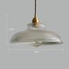 Japanese brass semicircular glass chandelier Nordic simple bed and bed bedroom hallway balcony bar dining room light