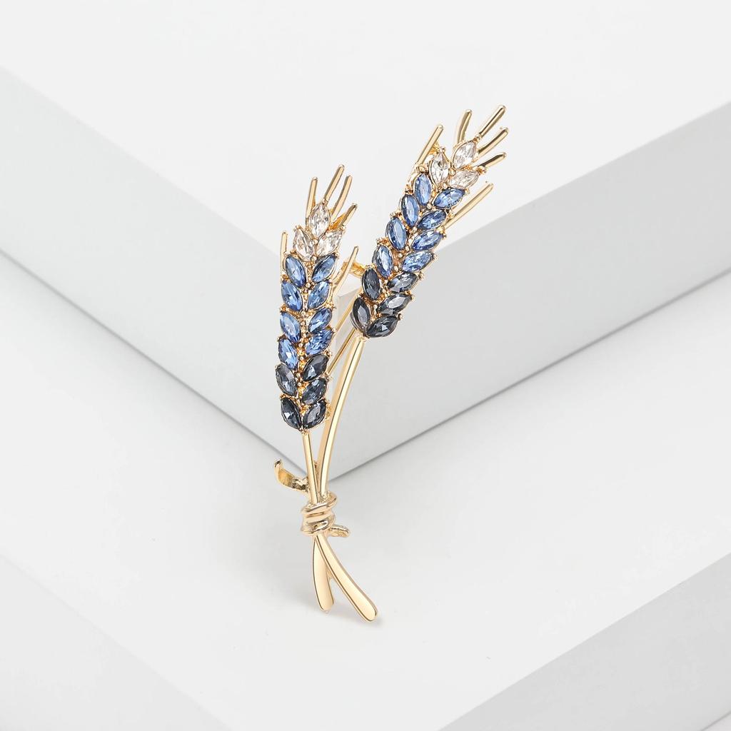 Fashionable And Exquisite Wheat Ear Brooch, Women'S Coat And Suit Accessories, Stylish Chest Flower Buckle Pin