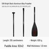 KOETSU Surf Paddleboard Dual-Use Aluminum Paddle: Single/Double Head Kayak & Paddleboard Paddle