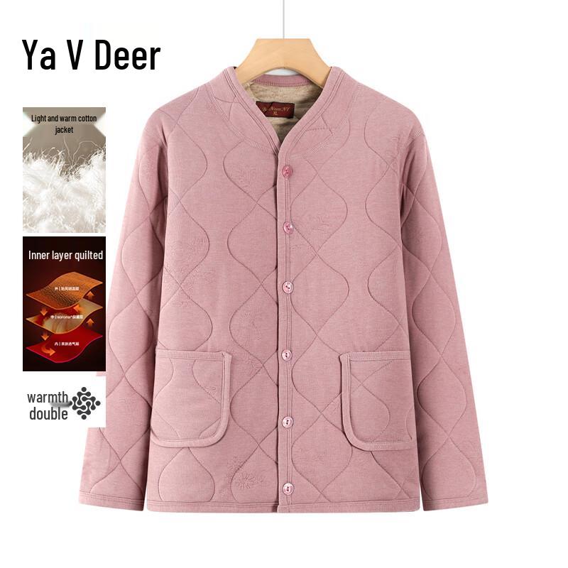 

Yalu Plush Lined Winter Jacket for Elderly Women 2XL