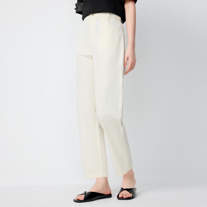 Elva' Island Women's High-Waist Straight-Leg Casual Pants
