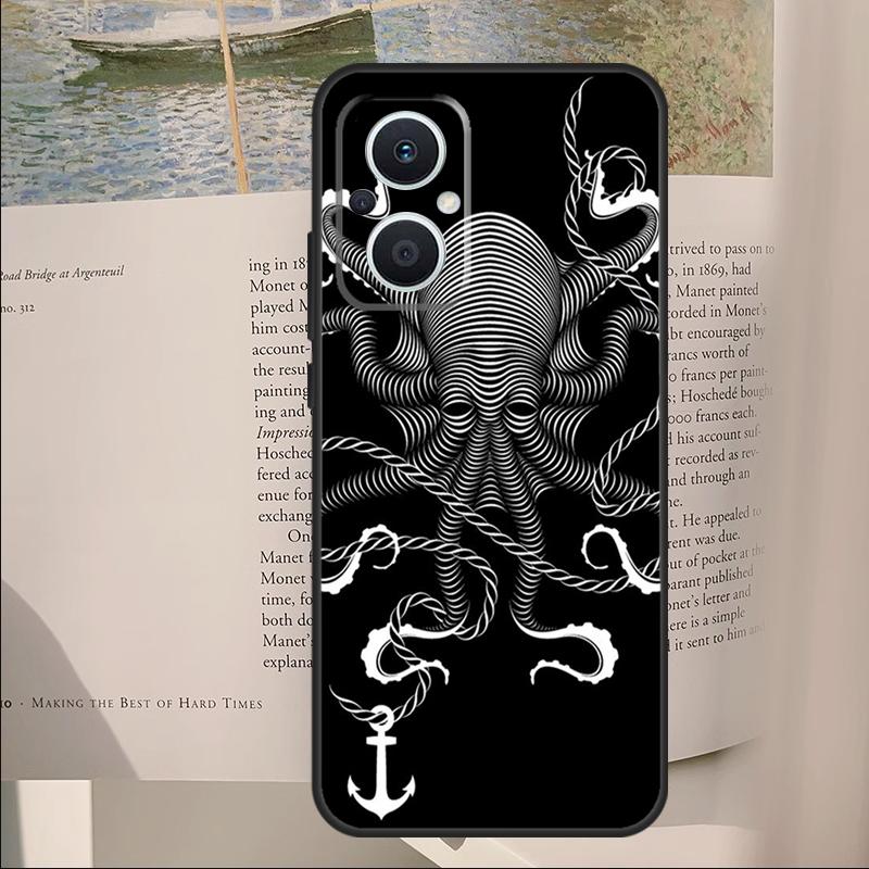 Octopus Walking Cover For OPPO Reno 11F 12F 13F 14F 10 11 12 13 14 Pro 7 8 Lite OPPO Find X6 X8 X9 Pro Case