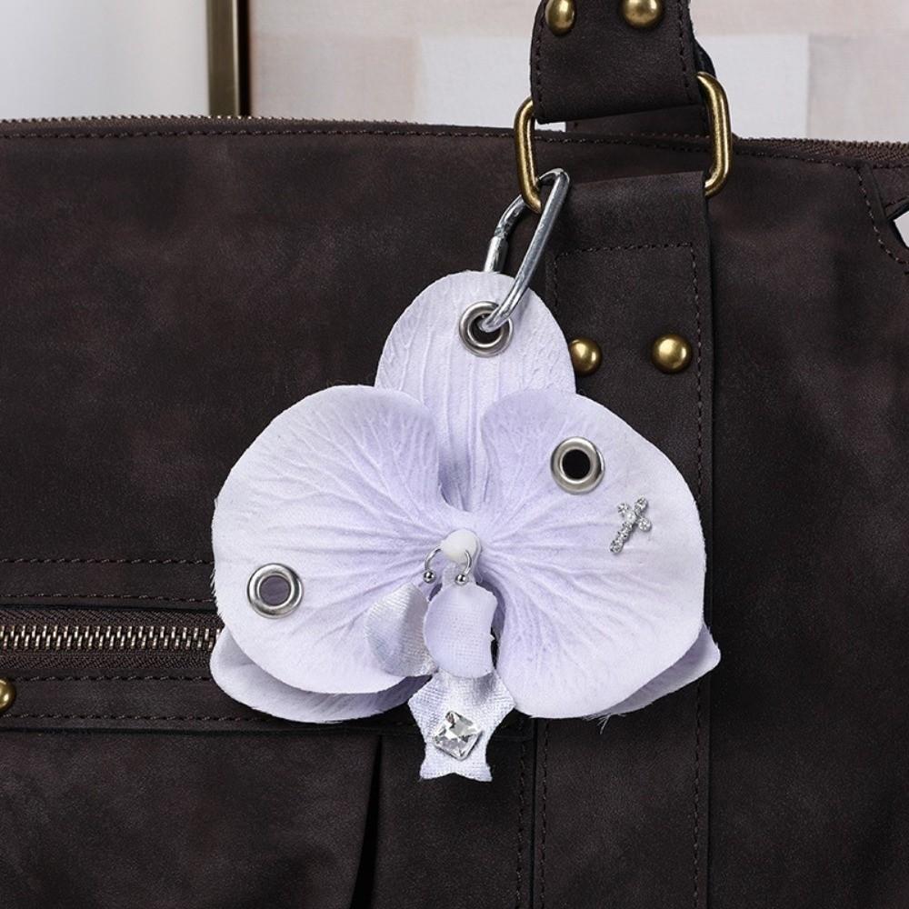 Simulation Flower Backpack Pendant Handmade Flower Keyring Romantic Bag Charms